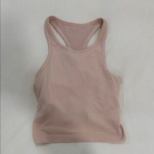 pink ebb to street high neck cropped tank